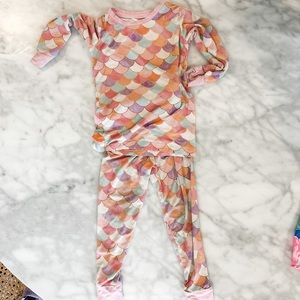 Little Sleepies Mermaid Scales Pajama Set 18-24 Months